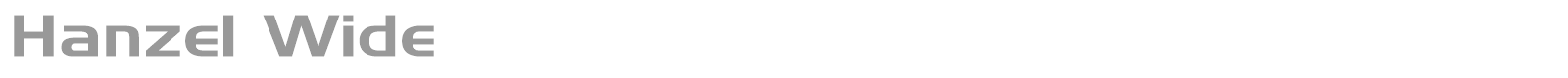 Hanzel Wide font preview